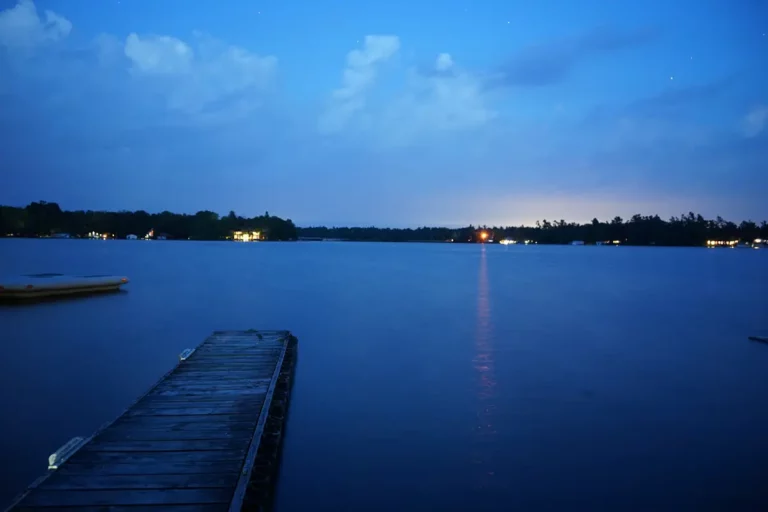 bobcaygeon resort waterfront dusk dock