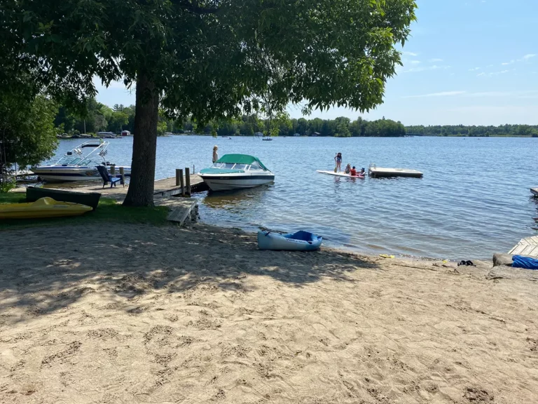 bobcaygeon resort waterfront swim beach children 2