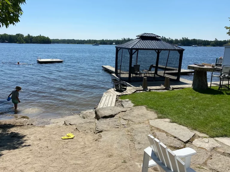 bobcaygeon resort waterfront swim beach children