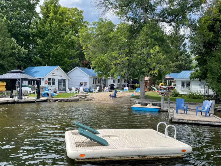 bobcaygeon resort waterfront swim dock grounds