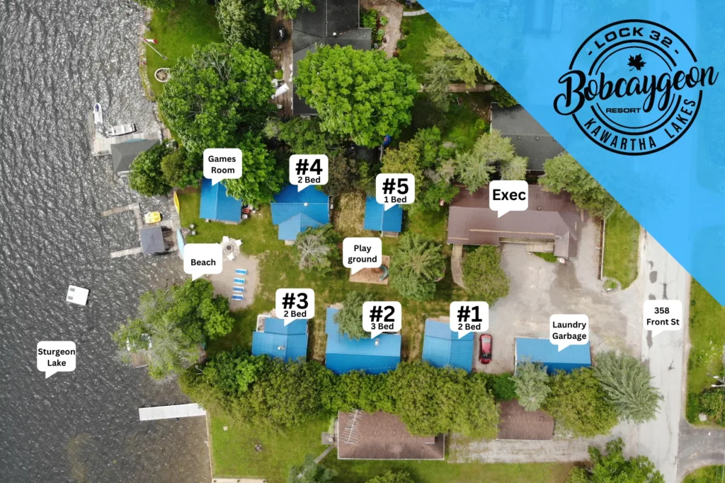 Bobcaygeon Resort Layout Map Birds Eye View